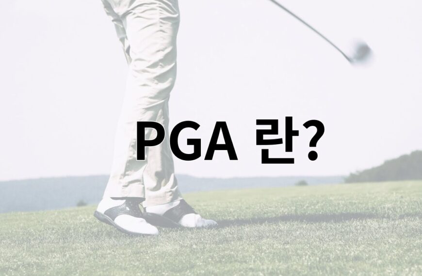 PGA 란?